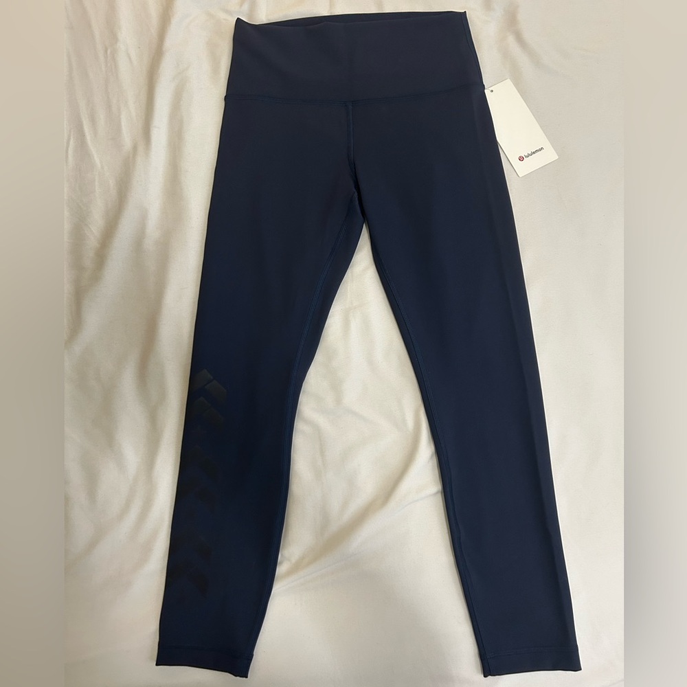 New Lululemon X Barry’s Wunder Train Leggings in True Navy